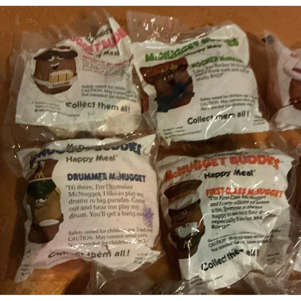 Vintage 1988 McDonald's McNugget Buddies Happy Meal Toys‎ Lot of 9 Sealed